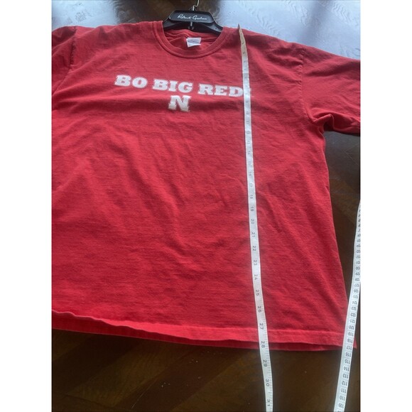 Bo Big Red Nebraska Huskers Red T Shirt Size XL Coach Bo Pelini - Picture 6 of 9